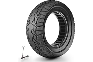 VOLOHAS Pneu plein 8,5 x 3 8 1/2x3 solide pour Kukirin G2 Pro (ancienne version), Zero 8/9/9 Pro, Vsett 8/9/9+, Kugoo Kirin X1 Pneu de rechange en caoutchouc plein hautement élastique (1 pièce)