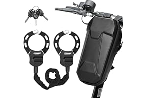 NIKYJM Antivol Trotinette Electrique Cadenas Trotinette Electrique Antivol Menotte Antivol Velo Pour Les Vélos Scoote Motos Trottinettes Poussettes Portail Clôture