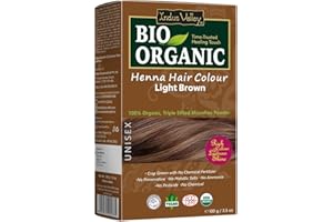 ‎INDUS VALLEY Indus Valley Bio Organic 100% reine und natürliche Henna-Haarfarbe (LIGHT BROWN)