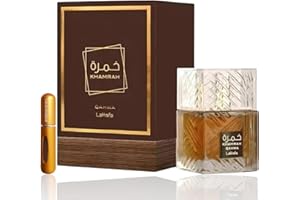 Perfume Khamrah Qahwa (ORIGINAL)100Ml Unisex,Aroma intenso café y vainilla+REGALO Atomizador 5ML DRIKANBEST Recargable