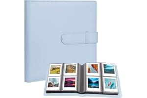 NISELITY 288 Pockets Photo Album for Fujifilm Instax Square SQ1/SQ6/SQ10/SQ20 Camera, Kodak Mini 3 Square, Mini 3 Retro, Mini Shot 3 Square, Mini Shot 3 Square Retro Printer,Kodak 3x3 Photos (Blue)