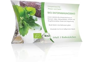 ‎WELTECKE Weltecke Bio-Entspannungs-Bad | 3 Bio-Bade-Beutel je 10 g | Made in Germany | Gesundheitsbad aus Premium-Kräuter-Mischung ohne künstliche Zusatzstoffe | Veganes Kräuterbad fördert Gelassenheit