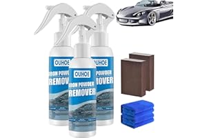 Gienslru Ouhoe Iron Powder Remover Spray Multi Purpose Rust Remover, Car Rust Removal Spray, Ouhoe Rust Removal Spray, Rust Out Instant Removal Spray (3 unidades de 100 ml)
