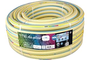 FITT NTS YELLOW 3/4" (19 mm) 50m, Tubo per Irrigazione Giardino, Robusto e Malleabile per Uso Intensivo