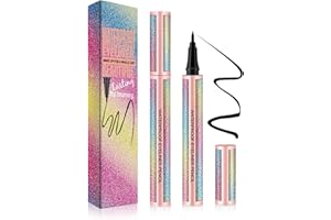 AONAT Eyeliner Waterproof Nero - Penna Liquida Professionale Impermeabile Antisudicio 36 Ore a Lunga Durata