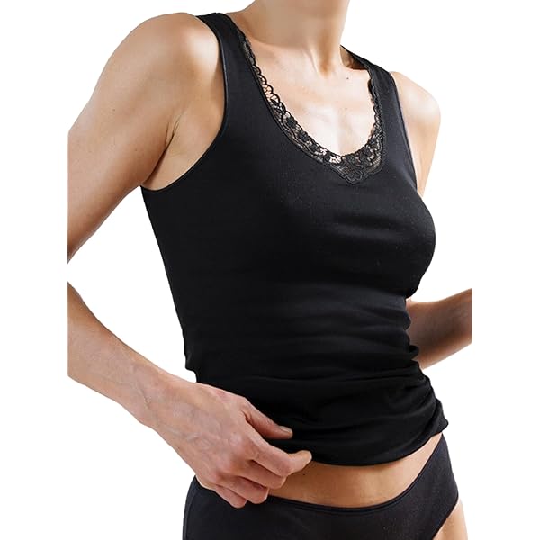 Canottiera Intimo Donna In Cotone Filo Di Scozia Spalla Larga | BY SELINA SL5068 | Bianco Taglia 8 (XXXL)