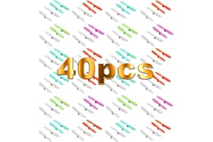 VUNIVERSUM 10 set 40 pezzi elica pale rotore lama compatibile con Nano WLtoys V272 V676 E10 E10C E10W CX-10 CX10 CX-10A CX-10C CX-10W CX-10D CX-10WD 30mm Quadcopter drone Copter