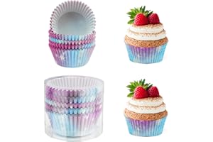 CUTILAND Caissettes Cupcake Et Muffin - 100 Pièces Mini Moules en Papier - Boîte à Cupcakes - Papier Cuisson Jetable