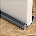 ECVV Twin Door Draft Stopper, Double Side Under Door Bottom Seal Strip Noise Blocker | Door Sweep Draft Blocker for Door | 10 * 95cm |