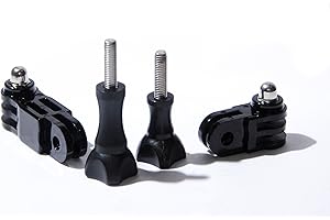 PROtastic® 3 Way Pivote y Tornillos para GoPro y monturas para Cascos SJCAM cámara de acción (Pack de 2)