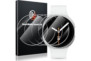 LK Lot de 4 films de protection d'écran pour Samsung Galaxy Watch 8 40mm, installation facile, résistant aux rayures, sans bulles, 9H, verre trempé pour Galaxy Watch 8 40mm [Nouveau modèle 2025]