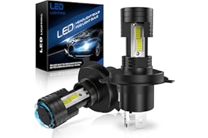 SHINYY Lampadine H4 LED 80W con Ventola, 500% Luminosità 12V 6500K Bianco Canbus Senza Errori Lampade LED H4 HB2 9003 Faro Auto e Moto Abbaglianti Anabbaglianti, Sostituire Alogene e Luci Xeno, 2PCS