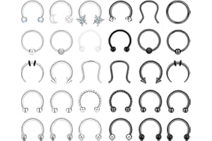 Trasparente Naso Borchie Viti Con Lunetta Set Gemma - Foto 5