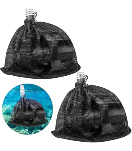 LICQIC Pumpennetzbeutel Für Teichpumpen - 41x31cm Filterbeutel Mit Kordelzug
