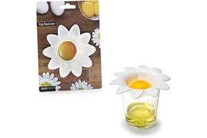Peleg Design Daisy Separatore Uova Tuorlo, Separa Tuorlo da Albume, Utensile da Cucina in Plastica, Design a Fiore