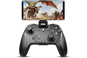 ‎CEHENSY Wireless Pro Controller für Nintendo Switch/Windows 7 8 10/iPhone/Android,Bluetooth Gaming Controller Gamepad Handy mit Halterung,Programmierbar Tasten,Aufwachen,Turbo,Dual Vibration,6-Achsen Gyroskop