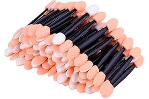 ANICY 100 sztuk aplikatorów cieni do powiek – podwójna głowa gąbka do nakładania cieni do powiek aplikator pędzelek kosmetyczny pędzel do cieni do powiek dla kobiet