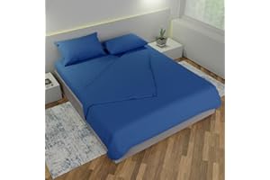 Leonardo Home - completo matrimoniale da Letto in cotone - compreso nel completo 1 lenzuolo - 2 federe per cuscini standard - 1 sotto con angoli