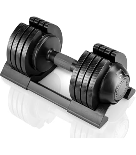 BRAINGAIN Set di Manubri Regolabili 15-in-1 - Coppia da 24 kg | Pesi Regolabili Salvaspazio per
