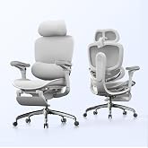 SIHOO Doro C300V2 Ergonomic Office Chair with Footrest, Mesh Desk Chair with 8D Armrests, Lumbar Support, 3D Headrest, Reclin