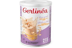 Gerlinéa Boisson Minceur goût Avoine Miel - Substituts de repas riche en protéines végétales - Poudre à reconstituer - contient 8 repas