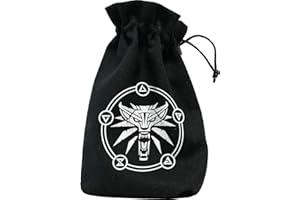 Q WORKSHOP Q-Workshop 197502 Bwge161 Borsa Porta Dadi Witcher School Of The Wolf, Cartone animato, Multicolore, BWGE161QWS