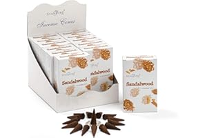 STAMFORD INC. Stamford Sandalwood Incense Cones, 15 Cones x 12 Packs
