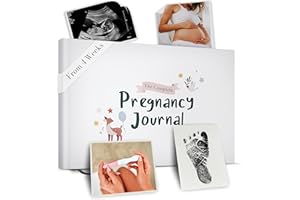 BIBI & BEAU Pregnancy Journal and Memory Book Gift – Pregnancy Diary for Expecting New Mums - Includes Calendar, Scrapbook, Checklist and Organiser (Baby Animals)