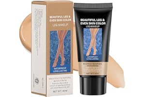 FOCUSUN Leg Makeup Waterproof No Transfer, Leg Make Up to Cover Veins, Concealer Full Coverage, Body Concealer, Tattoo Cover Up Makeup, Even Skin Tone, Easy Application(02 Wheat Color,40ml)