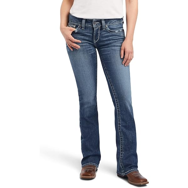 Ariat Women's Rebar Work Flex Perfect Rise Riveter Boot Cut Jeans - Durable & Flexible For Active Women - View #9