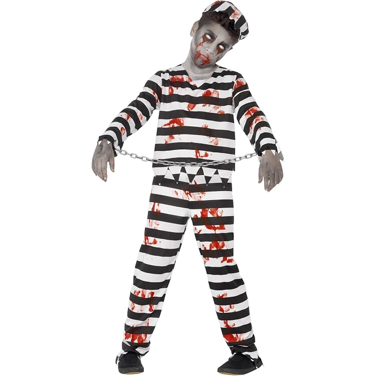 Funidelia Sträfling Kostüm Für Kinder 4-6 Jahre – Mit T-Shirt, Hose & Mütze | Für Karneval & Halloween