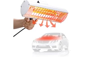 DATOUBOSS Lampada Infrarossi per Carrozzeria 1000W, Lampada per Asciugatura Vernice 220V, Essiccatore Portatile per Riparazione Carrozzeria Auto e Lavori di Verniciatura (300×150mm)