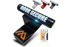 The Metal Hut Garage Door Defender – Black – Heavy-Duty Garage Lock with Padlock and Fixings – Sold Secure Approved