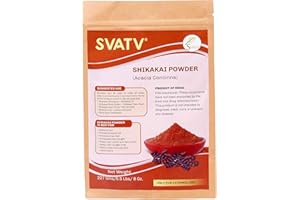 SVATV Shikakai Powder (Acacia Concinna) Natural Hair Growth & Ayurvedic Hair Mask Strengthens Hair - 227grams