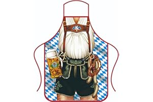 Anzhee 1-2 Stücke lustiges Oktoberfest Weihnachten Schürze kreative Kochschürze Küchenschürze Grillschürze Lustige Motiv Sexy Schürze für Männer Damen Freund Bierfest Party Lustige Schürze Geschenk