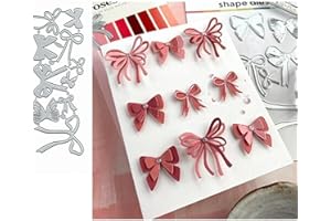 SZNILINDM 10pcs Flower Bow Series Metal Die Cuts,Merry Christams Bows Bowtie Package Bag Cutting Dies Cut Stencils DIY Scrapbooking Decorative Embossing Paper Scrapbooking Card Making