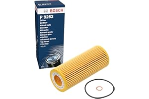 Bosch P9252 Car Oil Filter - Separates Soot and Metal Particles from Engine Oil - Provides Reliable Engine Lubrication
