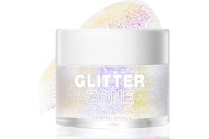 RUIBAVYA Paillettes Visage 40ml Glitter Body Gel Maquillage Festival Paillette pour Cheve Gel Paillettes Corps