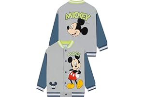 Disney Cazadora Bomber Niño Mickey Mouse, Chaqueta Mickey Para Niño, Chaquetas Béisbol De Algodón Para Verano
