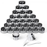 VEUWOLM Contenitori Cosmetici, 30 Pezzi 15 ml Contenitore Cosmetico Barattoli Plastica Trasparente Contenitori da Viaggio con