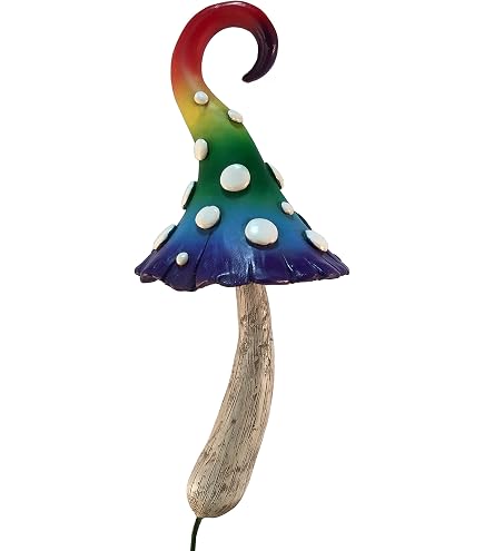 GlitzGlam Fee Lulu Mit Pilz-Ständer – Handbemalte Miniatur Für Feengarten & Deko (ca. 7,6 Cm)