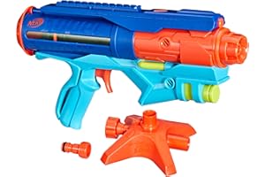 Hasbro Nerf Super Soaker Power Drench, Lanzador de Agua para Niños y Niñas de 8 Años o Más, Voladura a Presión, Regalo de Cumpleaños, Color Azul