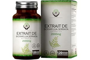 EARTH'S NURTURE EN Boswellia Serrata | Boswellia Haute Teneur 5:1 Extrait - 2000 mg Boswelia par Portion | 120 Gélule | Sans OGM Sans Gluten Sans Produit Laitier | Fabriqué au Royaume-Uni