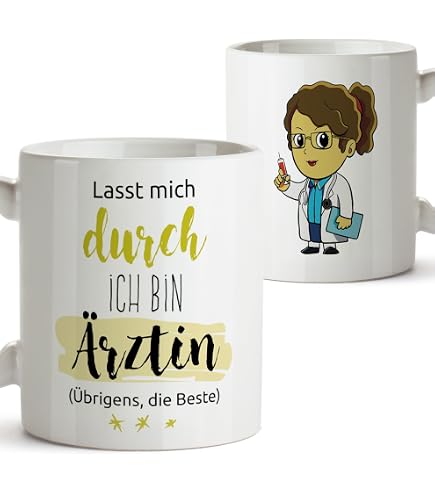 Lustige Tasse Mit Spruch "Bester Arzt Der Welt" – Geschenkidee Für Ärzte, Beidseitig Bedruckt, Spülmaschinengeeignet