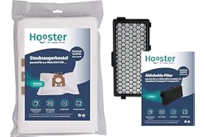 HOOSTER 10 Staubsaugerbeutel für Miele S8340 + 1 Filter kompatibel mit Miele SF-AA 50 Air Clean | S 8340 Powerline/Ecoline