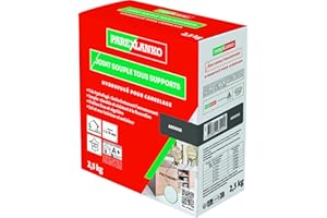 PAREXLANKO - Joint Souple tous Supports - Ardoise - Joints de Carrelage de 2 à 15 mm Soumis à de Fortes Sollicitations - Neuf et Rénovation - Sol et Mur - Intérieur et Extérieur - 2,5 kg