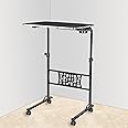 TABLE MAGIC Urban Raiser | 75-110cm Height Adjustable Laptop Table | Sit & Stand Desk for Home & Office | Mobile & iPad Holder | Compact & Sturdy Design | Easy Assembly (Black)