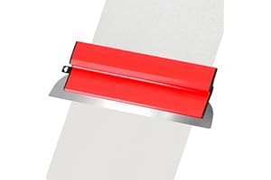 LAOYE Lisseuse Enduit Lame a Lisser 40cm Spatule Enduit Lissage Couteau a Enduit 400mm Lame a Enduire Inox Outil Lissage Parfait pour Mur Plafond Lame d'écrémage Outillage pour Cloison Sèche Mural