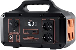 Hanstars Tragbares Powerstation 1000W/230V Mobiler Tragbarer Energiespeicher, Mobiles Netzteil für den Außenbereich mit 7-Schnittstellen Ausgangsladung, Notstromversorgung für Zuhause und im Freien