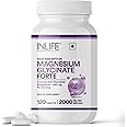 INLIFE Chelated Magnesium Glycinate Supplement 2000mg Per Serving, High Absorption for Relaxation & Healthy Muscle Function - 120 Tablets (Pack of 1, 120)